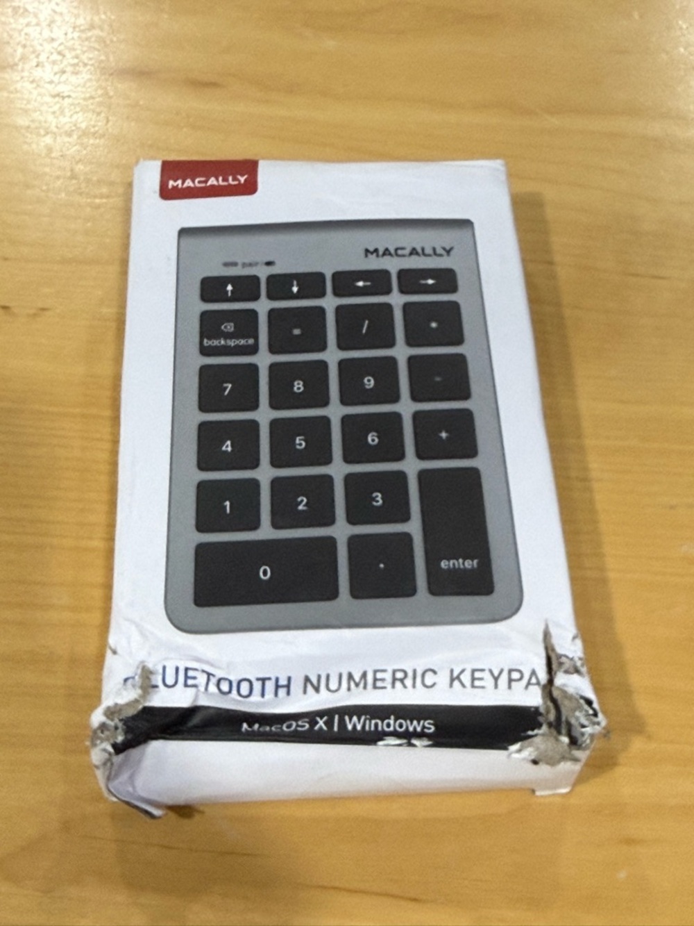 Macally Bluetooth Number Pad for Laptop Wireless Numeric Keypad Mew (damage box)
